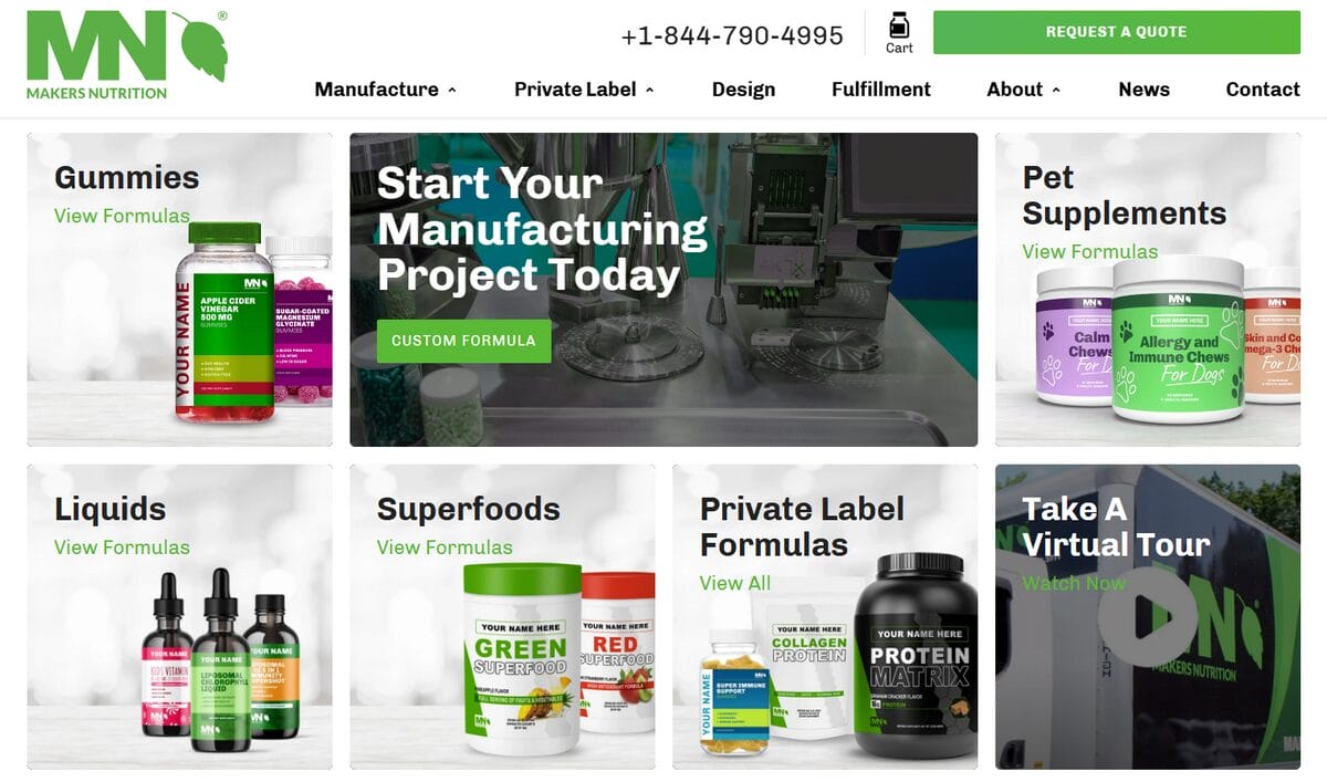 Markers nutrition homepage