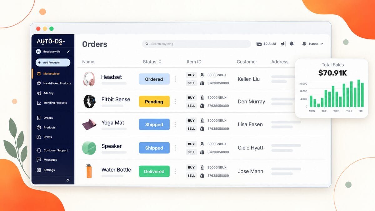 Fulfill Orders from the AutoDS dashboard