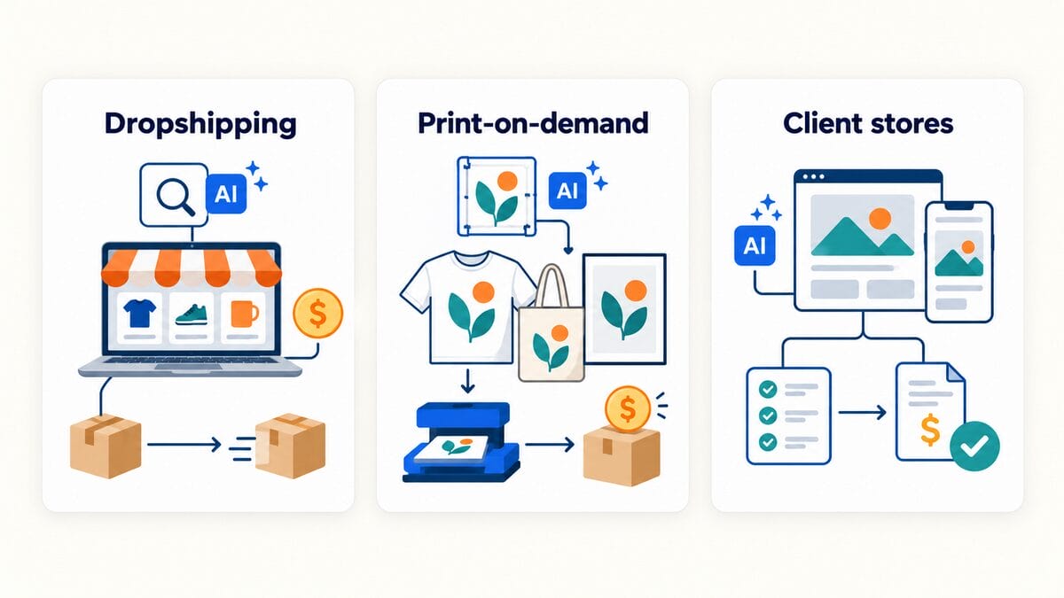 making money online with AI through Ecommerce & selling