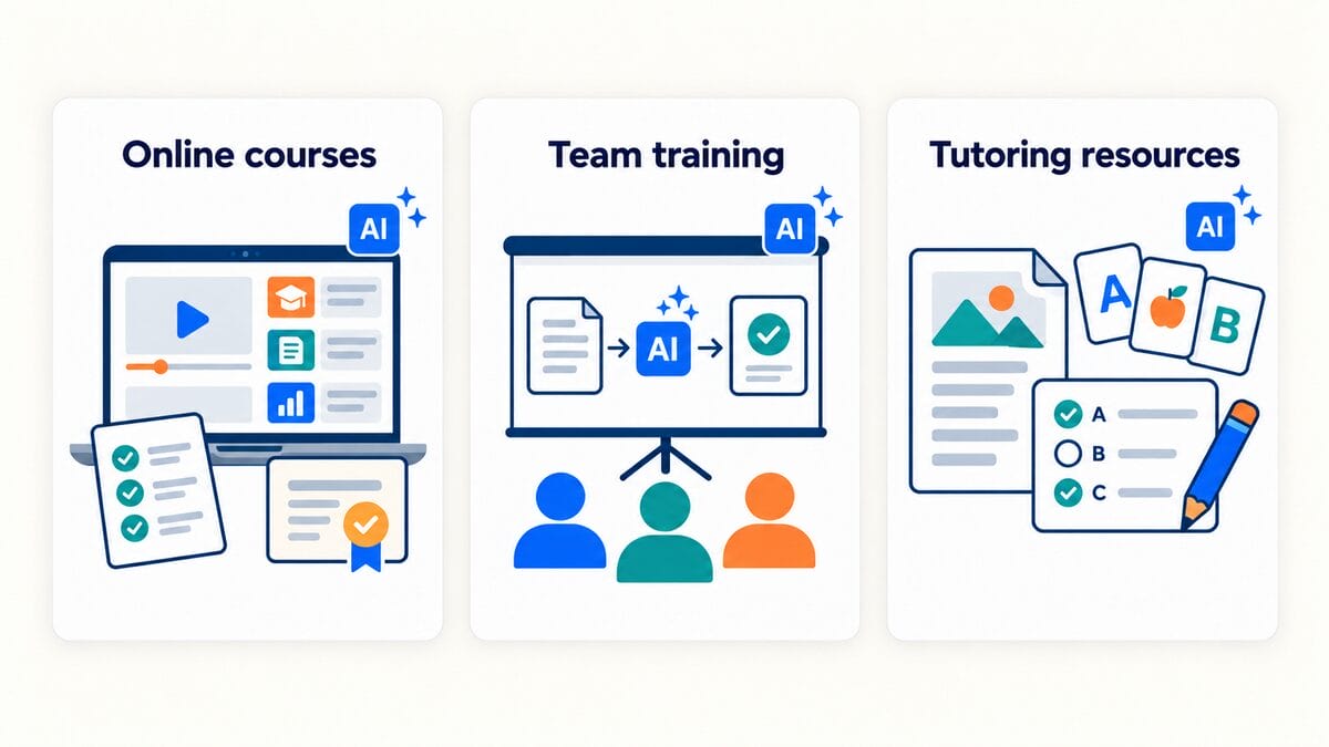 Courses & education options for making money with AI