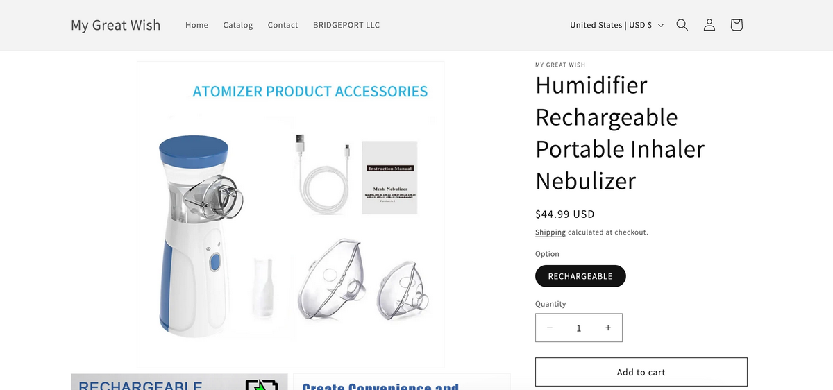 Portable Mesh Nebulizer Seller's Website