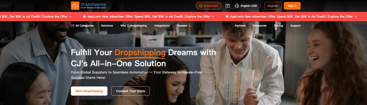 CJDropshipping, one of the best Canadian dropshipping suppliers