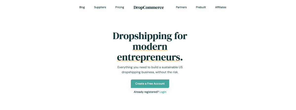 DropCommerce, one of the best Canadian dropshipping suppliers