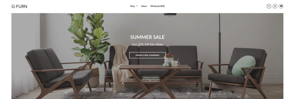 GFURN, one of the best Canadian dropshipping suppliers
