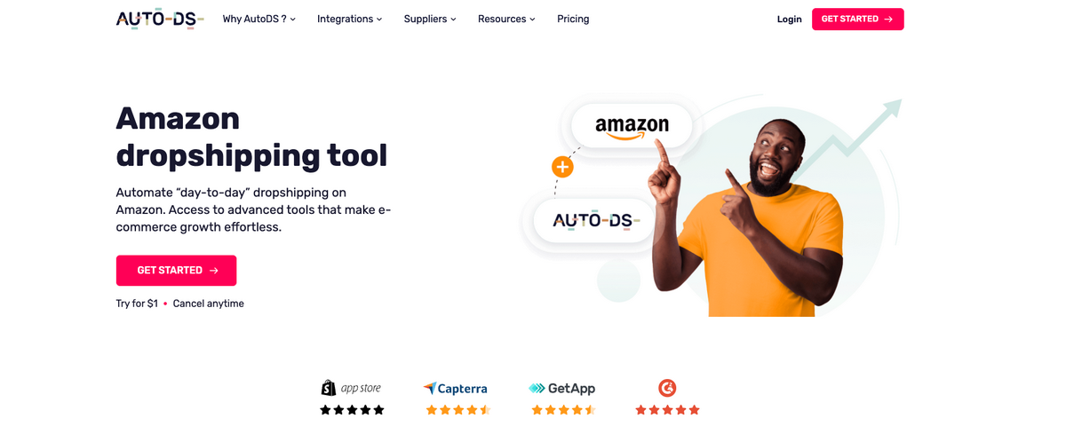 AutoDS, the best Amazon dropshipping software