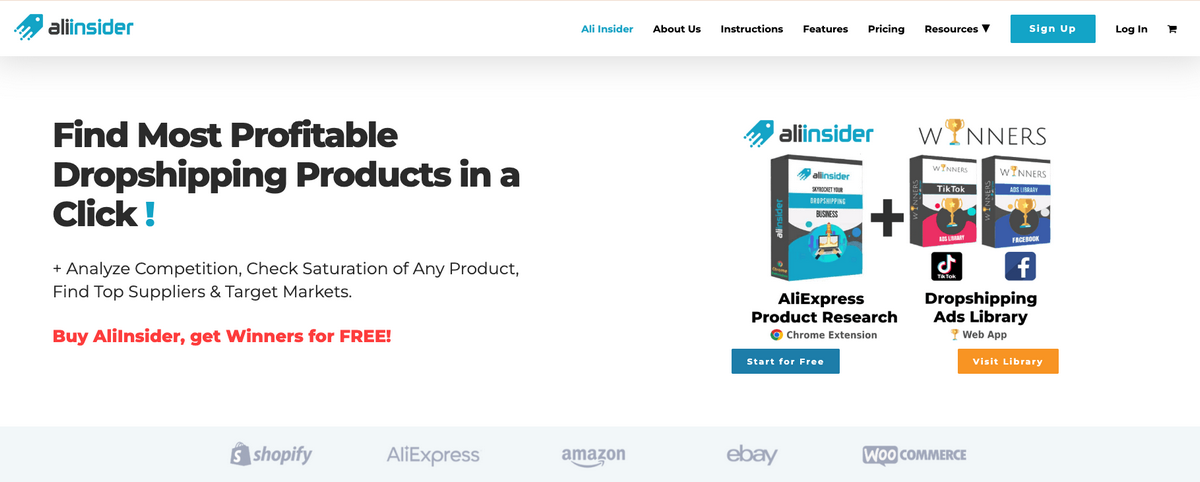 AliInsider, one of the best Amazon dropshipping software