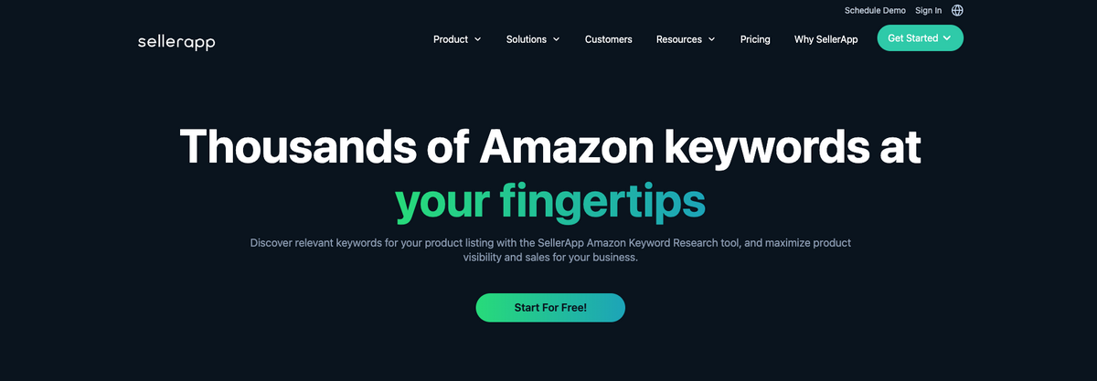 SellerApp, one of the best Amazon dropshipping software