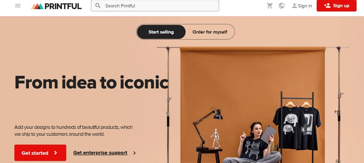 Printful private label dropshipping supplier