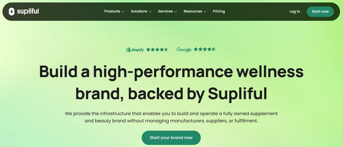 Supliful top private label dropshipping supplier for supplements