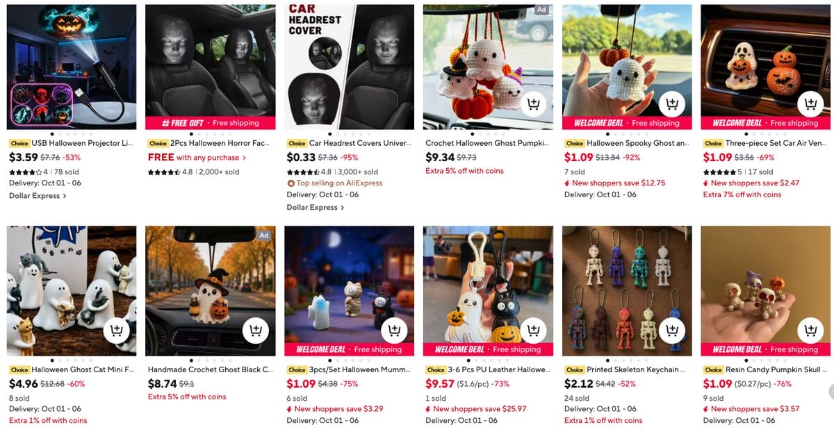 Spooky Halloween Car Decorations, one of the best Halloween dropshipping products