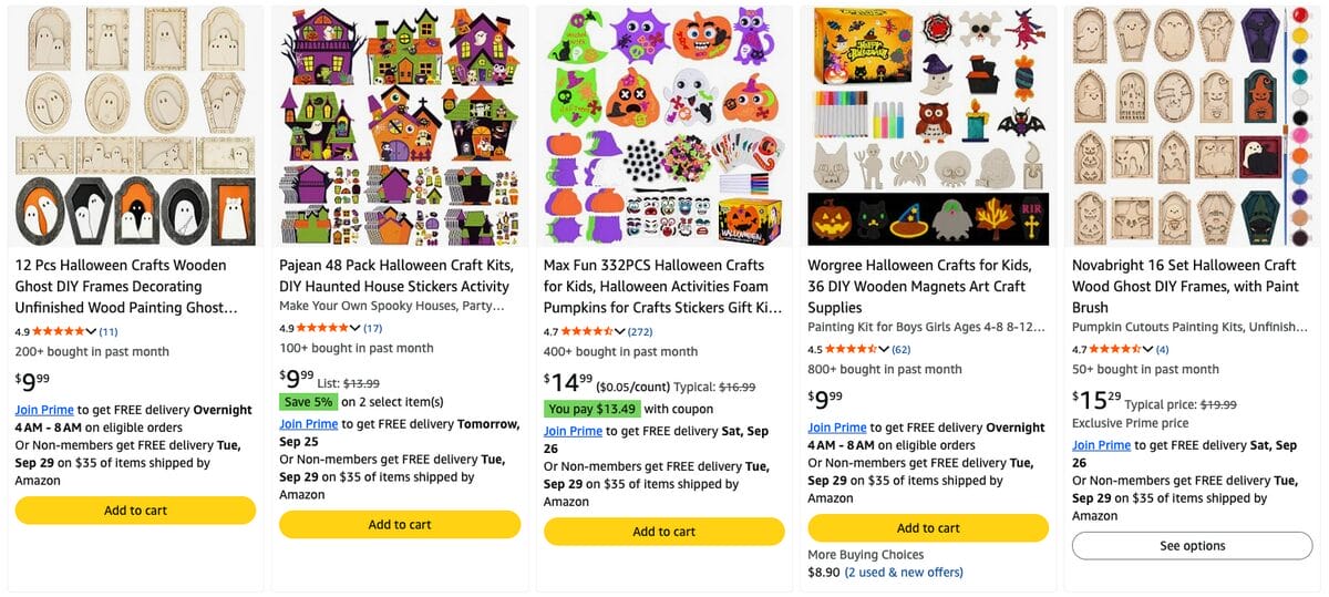 DIY Halloween Craft Kits, one of the best Halloween dropshipping products