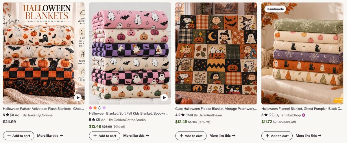 Halloween Blankets, one of the best Halloween dropshipping products