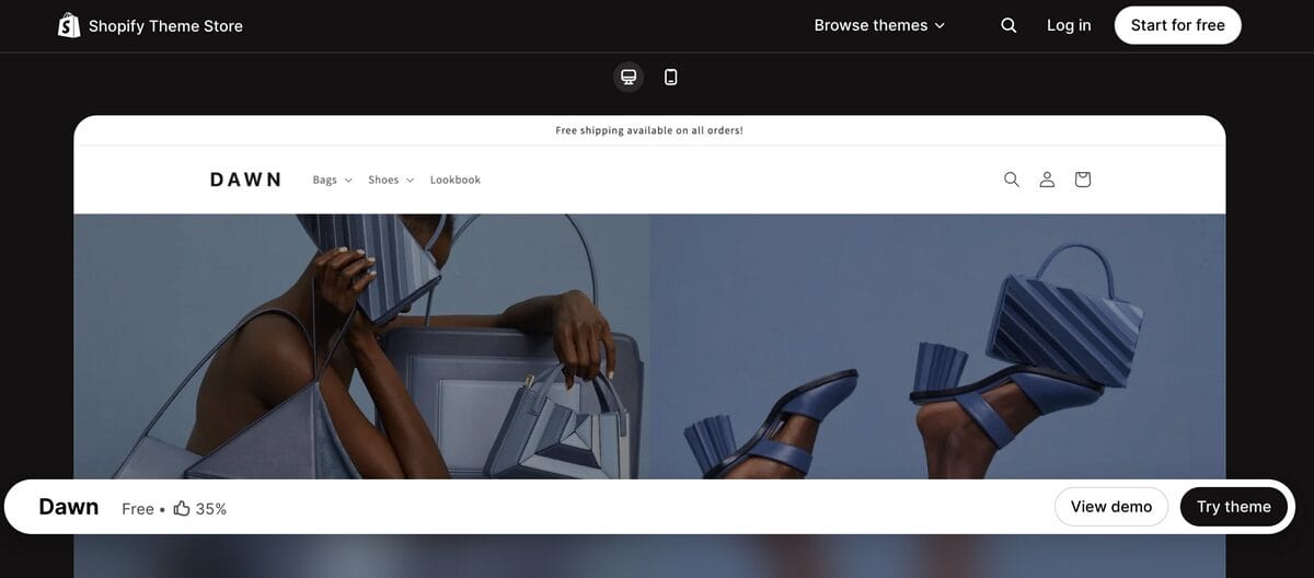 Dawn Free Shopify Theme