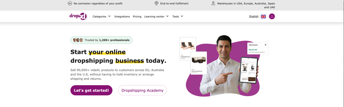 dropXL for finding UK dropshipping suppliers