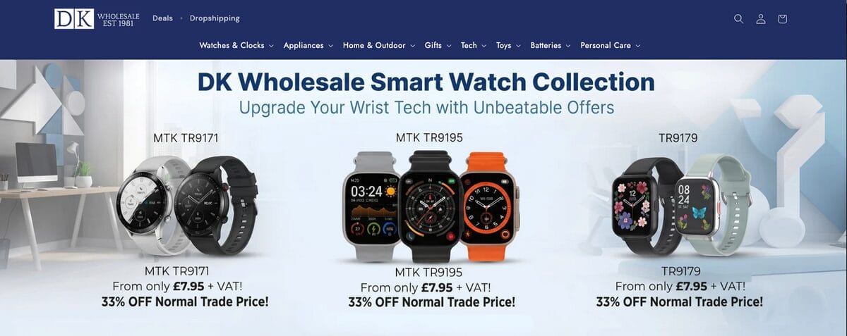 DK Wholesale for finding UK dropshipping suppliers