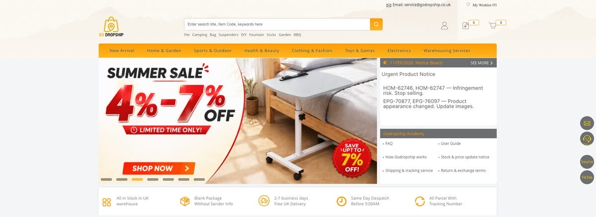 Go Dropship for finding UK dropshipping suppliers
