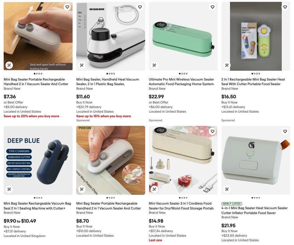 2-in-1 Mini Vacuum Bag Sealer, one of the best Chinese Bachelor Day products