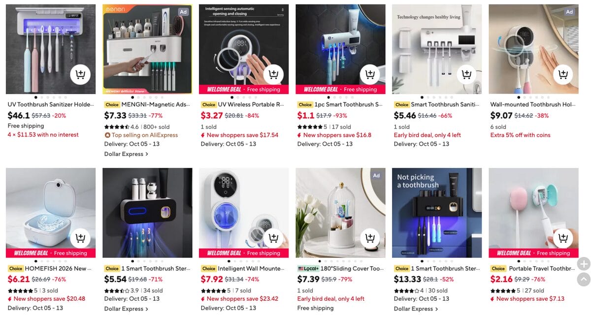 UV-C Sanitizing Toothbrush Holder, one of the best Chinese Bachelor Day products