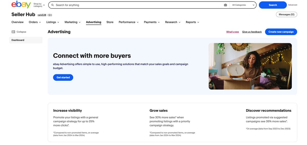 eBay promoted listings