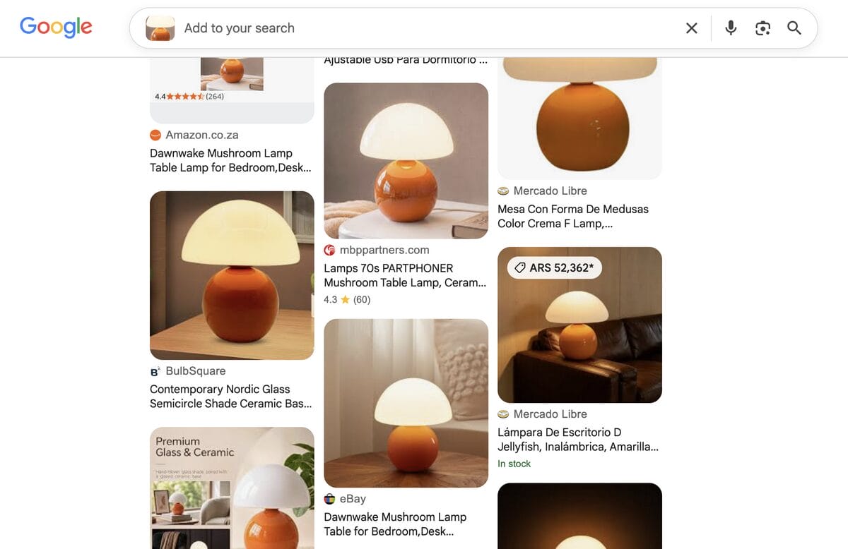 Google Lens for product sourcing with no money
