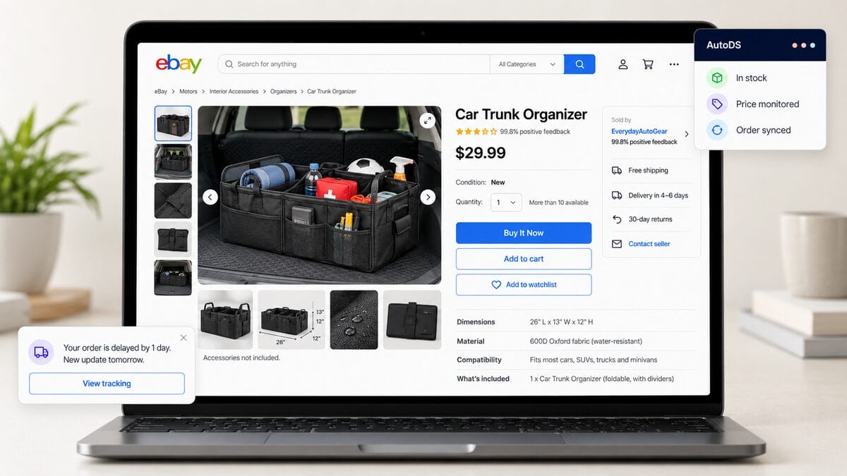 trustworthy ebay listing for car accessories