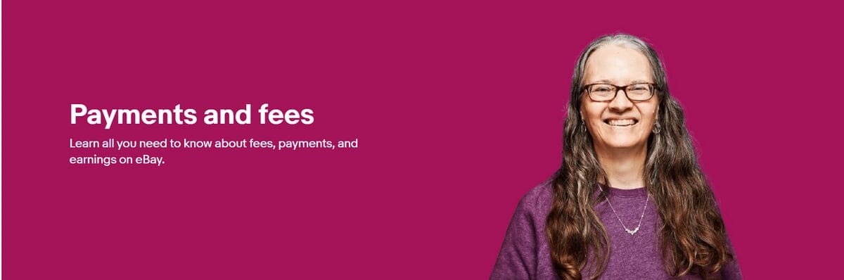 eBay payments and fees page