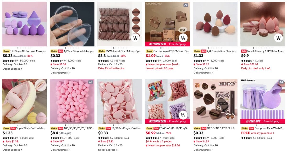 Makeup blender, among the best dropshipping beauty products