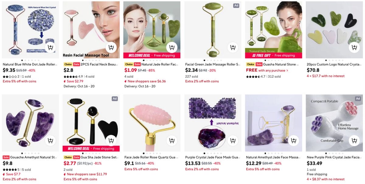 Jade Roller & Gua Sha, among the best dropshipping beauty products