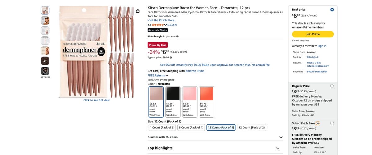 Dermaplane razor, among the best dropshipping beauty products