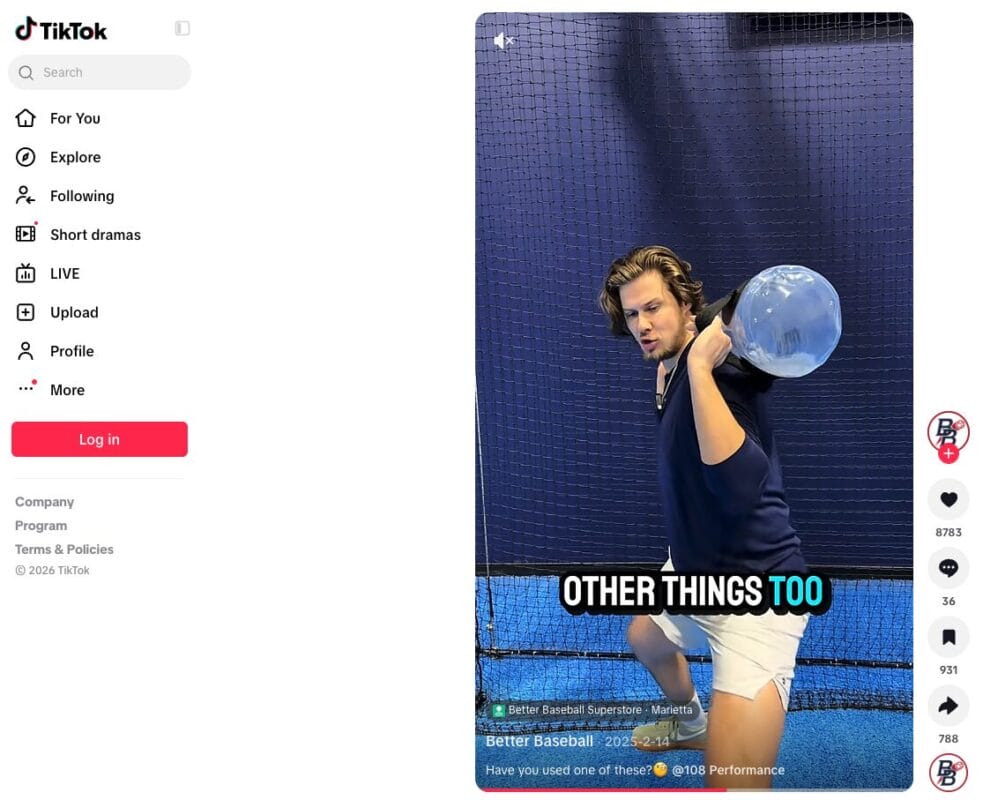 TikTok ad of a water weight bag, one of the best dropshipping products for November 2026