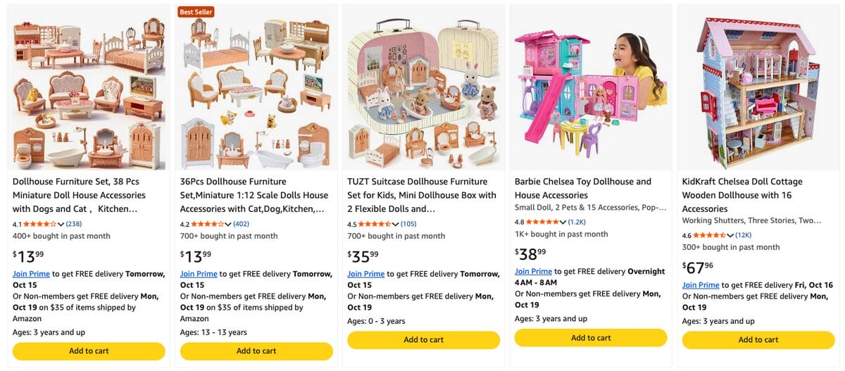 Dollhouse Set, one of the best dropshipping toys to sell in 2027