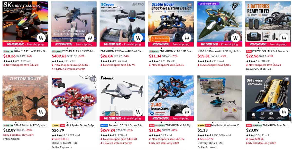 Mini Drone For Kids, one of the best dropshipping toys to sell in 2027