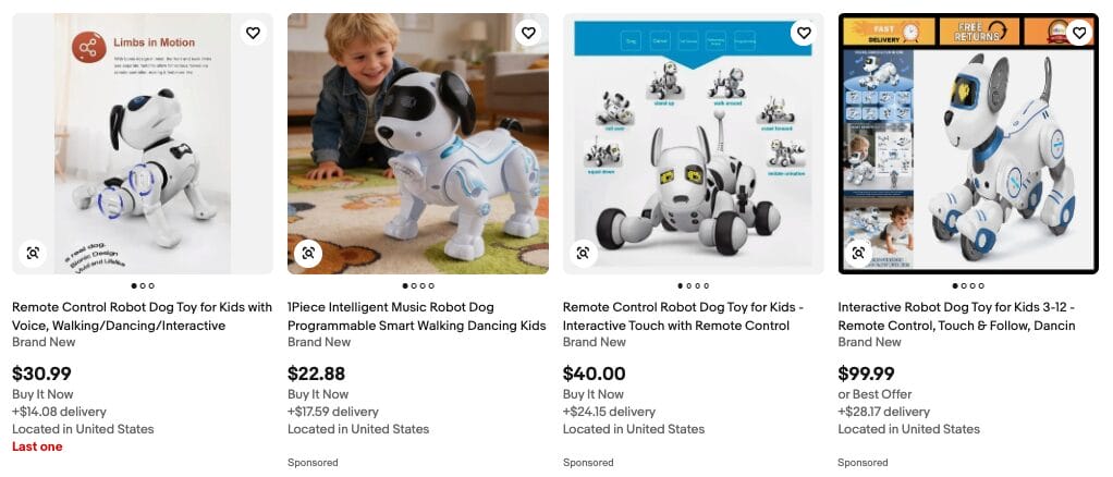 Robotic Dog Toy For Kids, one of the best dropshipping toys to sell in 2027