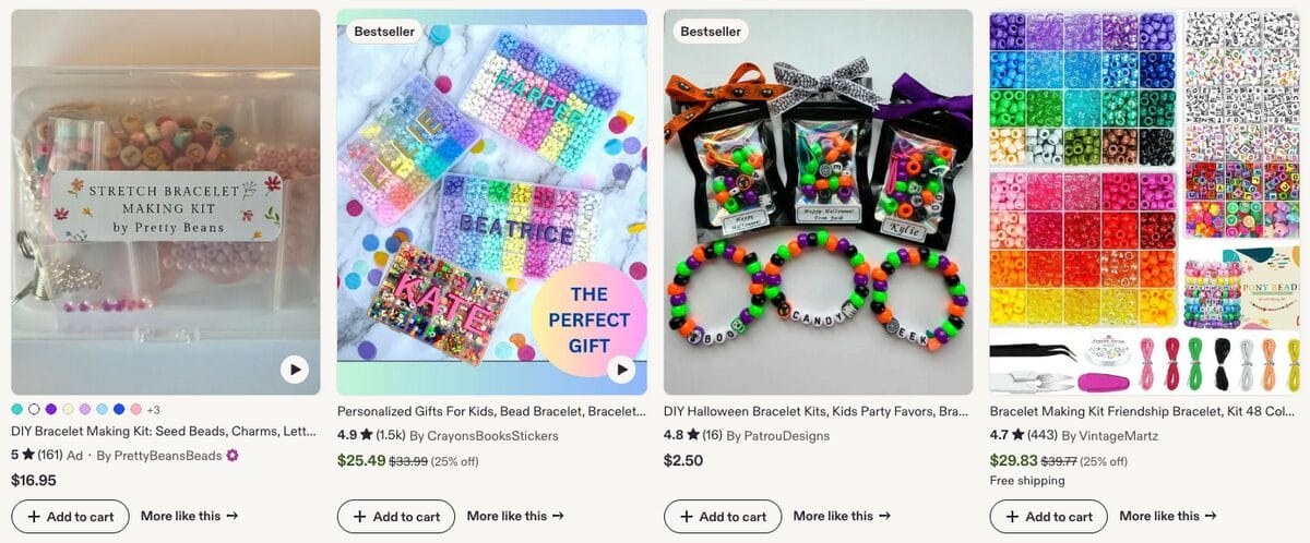 DIY Bracelet Making Kit, one of the best dropshipping toys to sell in 2027