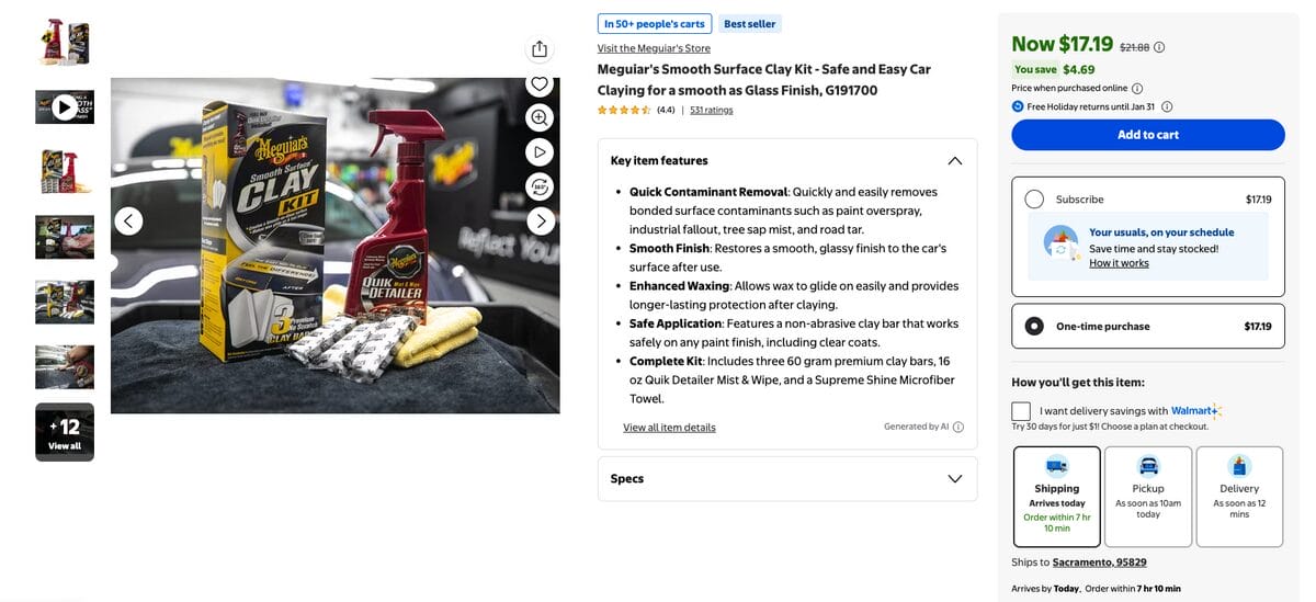 Paint Care Kit, one of the best auto parts dropshipping products